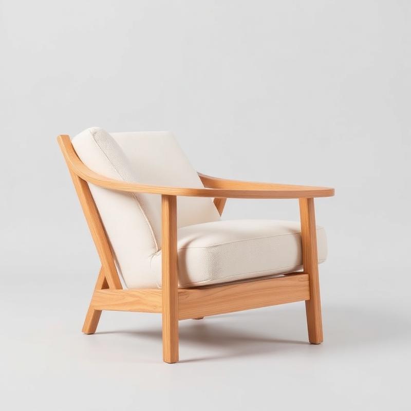 Halden Solid Oak Lounge Chair